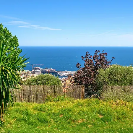 Horizon - Panoramic Overlooking With Sea Views & Pool - Free Parking וילה Monaco